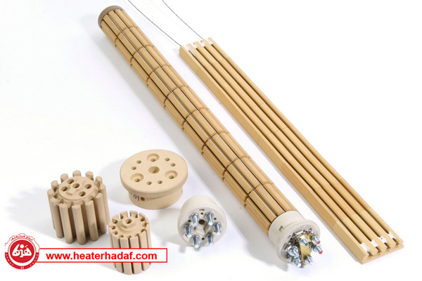 نمونه ای از المنت سرامیکی سه تکه شرکت هیترهدف.